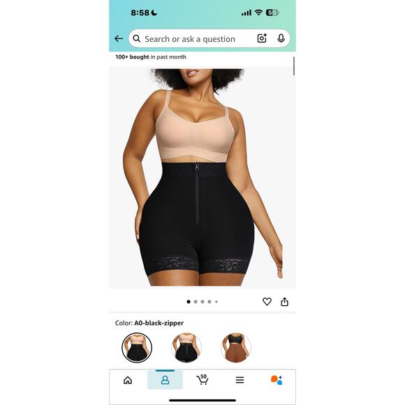 Shapellx Butt‎ Lifter Tummy Control Shapewear Shorts – Medium NWT - Picture 5 of 9